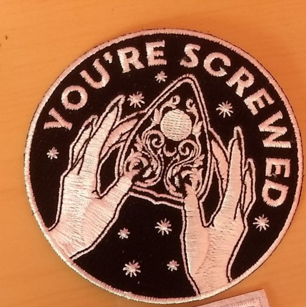 You're a screwed hot topic iron on patch